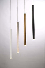 LED pendant light ULT cylinder slim 5W, 3000K, Ø30x400mm, silver