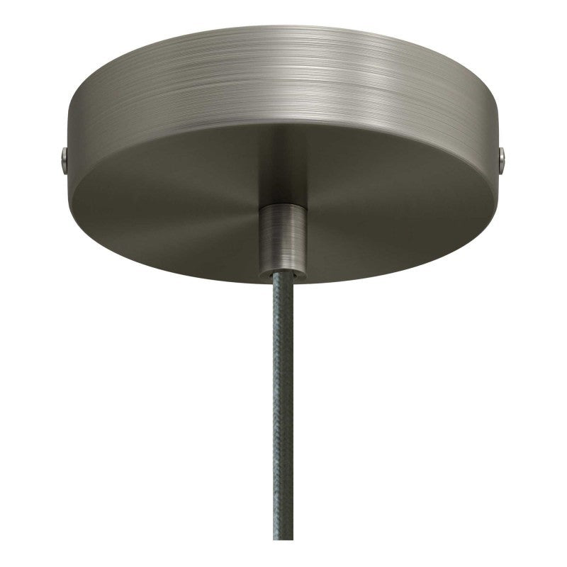 Pendant light ULT E27, with textile cable, black pearl