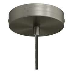 Pendant light ULT E27, with textile cable, black pearl