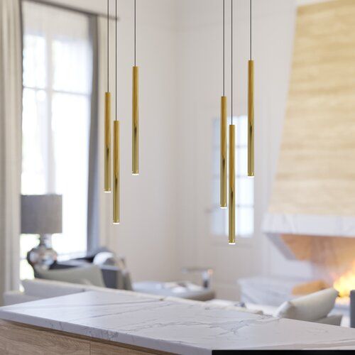 LED pendant light ULT cylinder slim 5W, 3000K, Ø30x400mm, silver