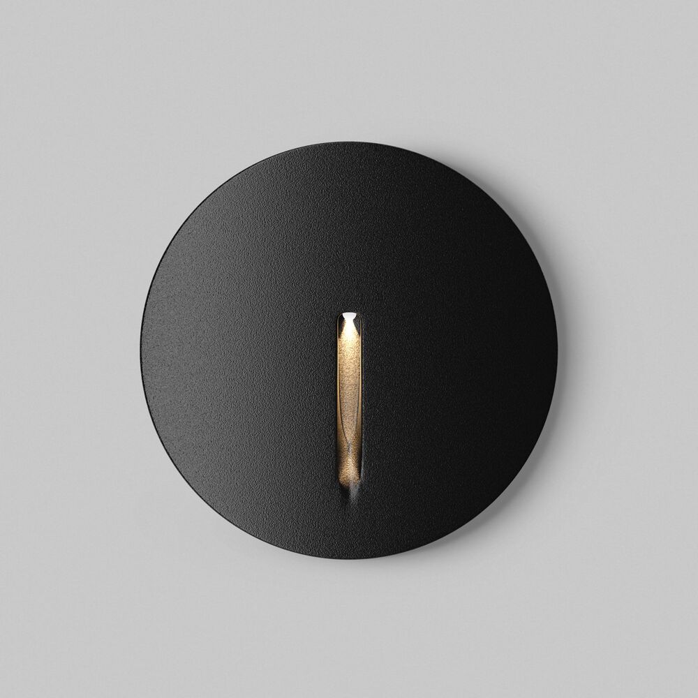 LED stair light ULT 3W, 3000K, 60°, IP54, Ø70x65mm, black