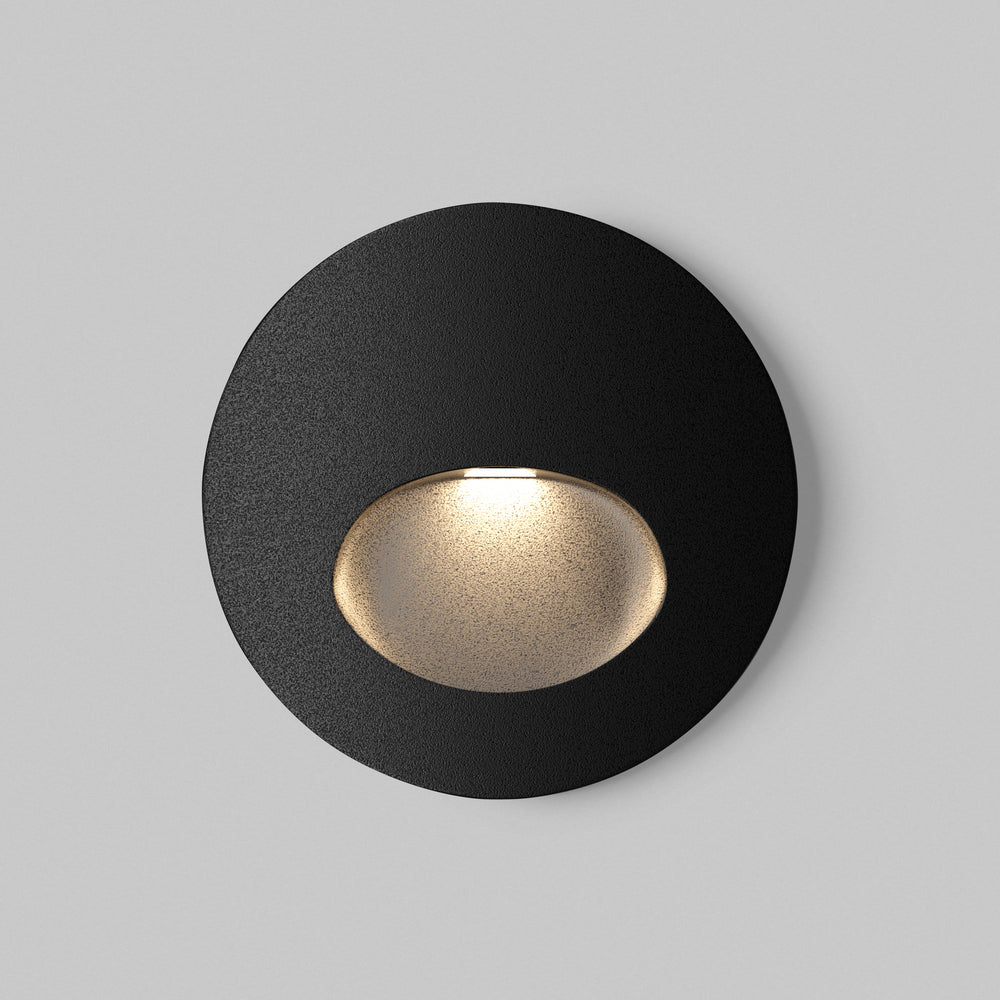 LED stair light ULT 3W, 3000K, 30°, IP54, Ø70mm, black