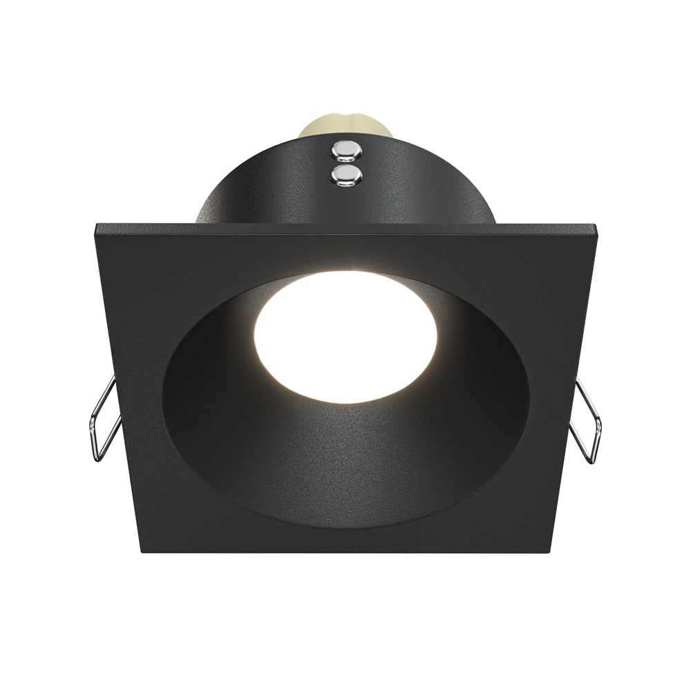 Recessed light ULT, GU10, 85x85x45mm, IP65, square, black