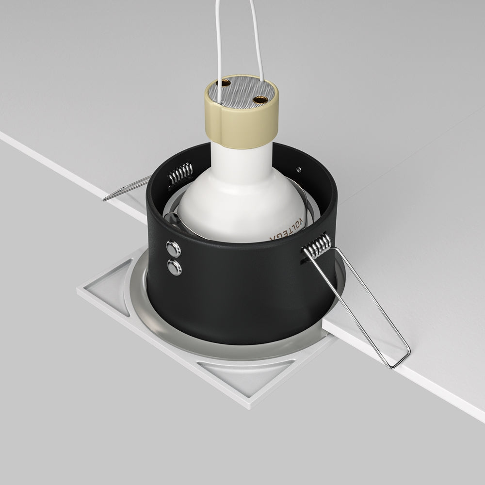 Recessed light ULT, GU10, 85x85x45mm, IP65, square, white