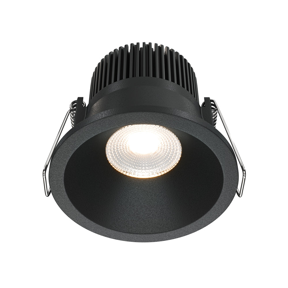 LED recessed light ULT, 12W, 890lm, 3000K, 60°, Ø85x85mm, Triac DIM, IP65, black