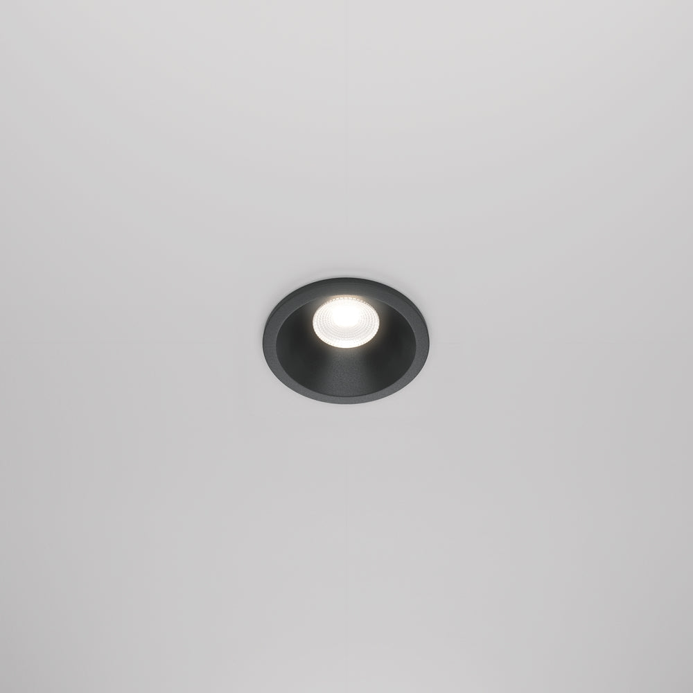 LED recessed light ULT, 6W, 420lm, 3000K, 60°, Ø60x60mm, IP65, black