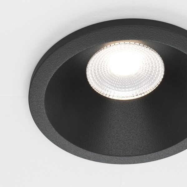 LED recessed light ULT, 6W, 420lm, 3000K, 60°, Ø60x60mm, IP65, black