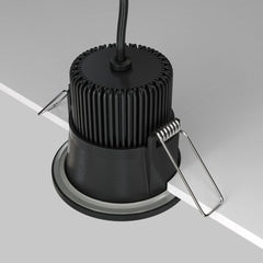 LED recessed light ULT, 12W, 890lm, 3000K, 60°, Ø85x85mm, Triac DIM, IP65, black