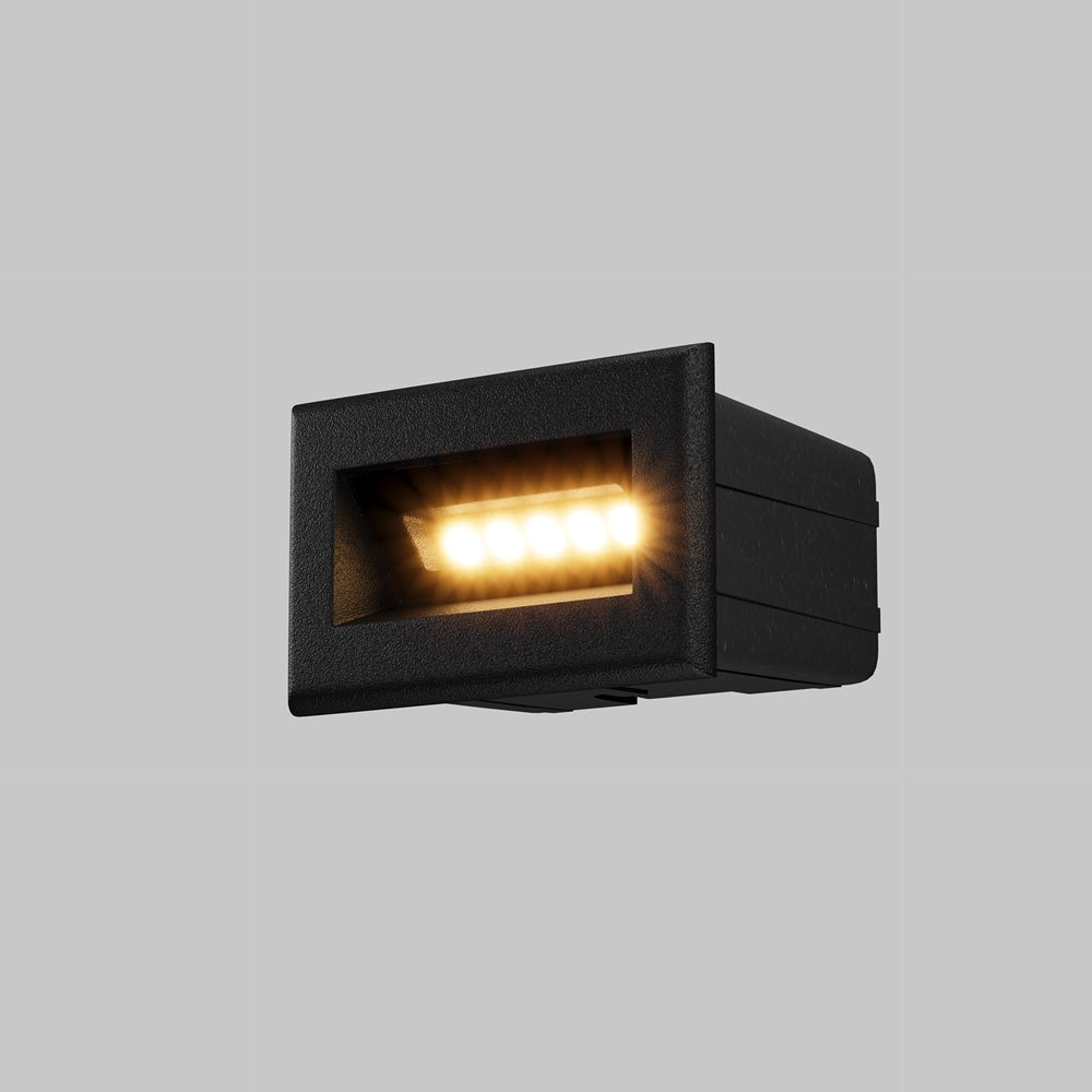 LED stair light ULT 3W, 3000K, IP65, 65°, 65x54x84mm, black