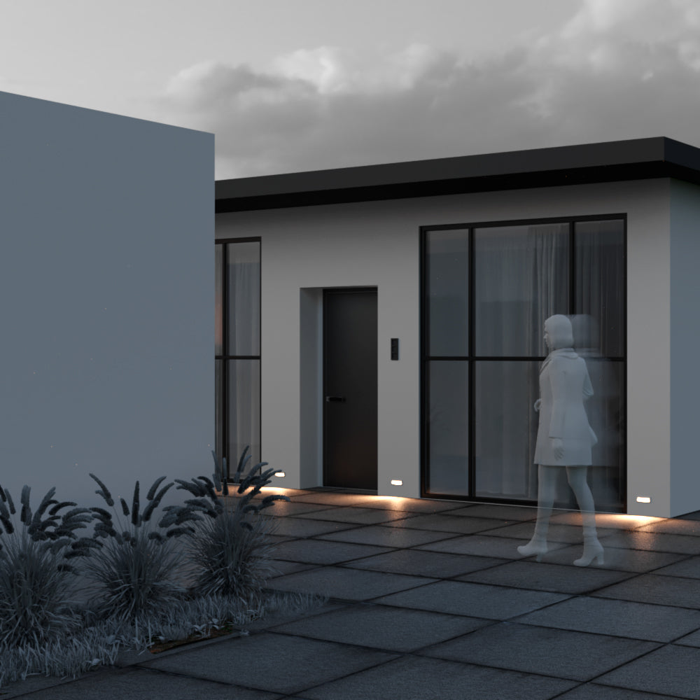 LED stair light ULT 5W, 3000K, 60°, IP65, 65x54x137mm, black