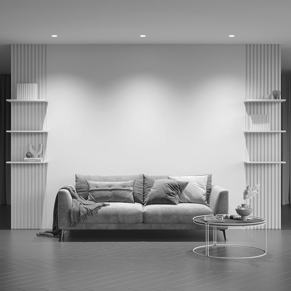 Recessed light ULT, MR16, 75×75(130)x55mm, trimless, square, black