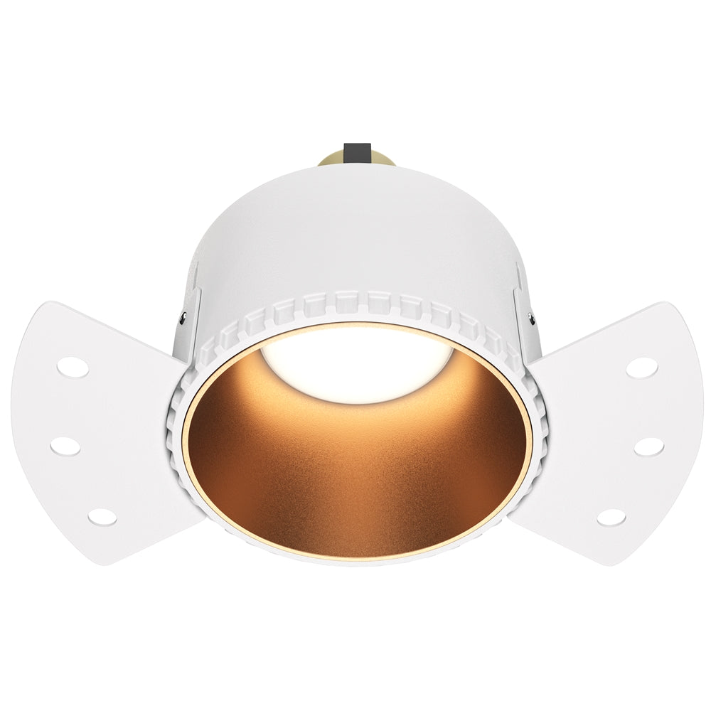 Recessed light ULT, MR16, Ø75(140)x55mm, trimless, round, gold