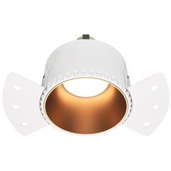 Recessed light ULT, MR16, Ø75(140)x55mm, trimless, round, gold