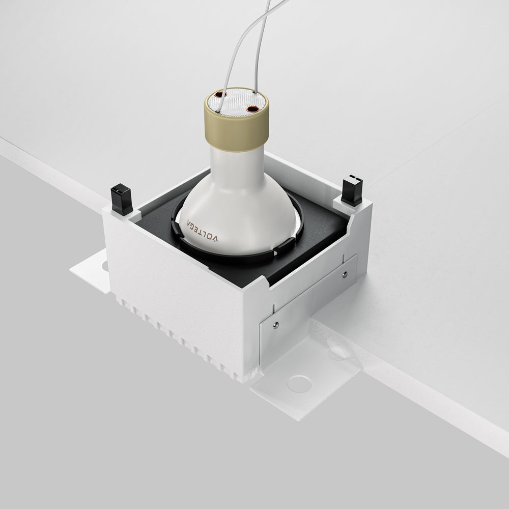 Recessed light ULT, MR16, 75×75(130)x55mm, trimless, square, black