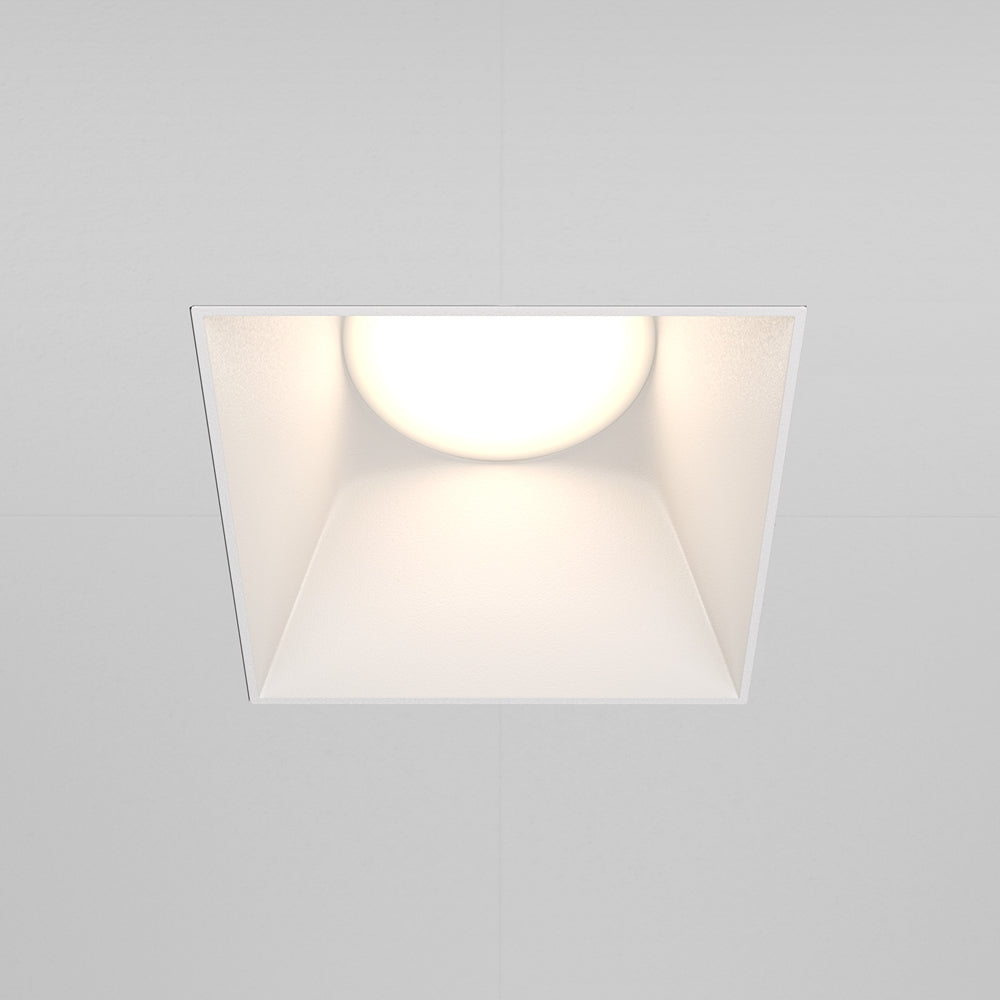 Recessed light ULT, MR16, 75×75(130)x55mm, trimless, square, white