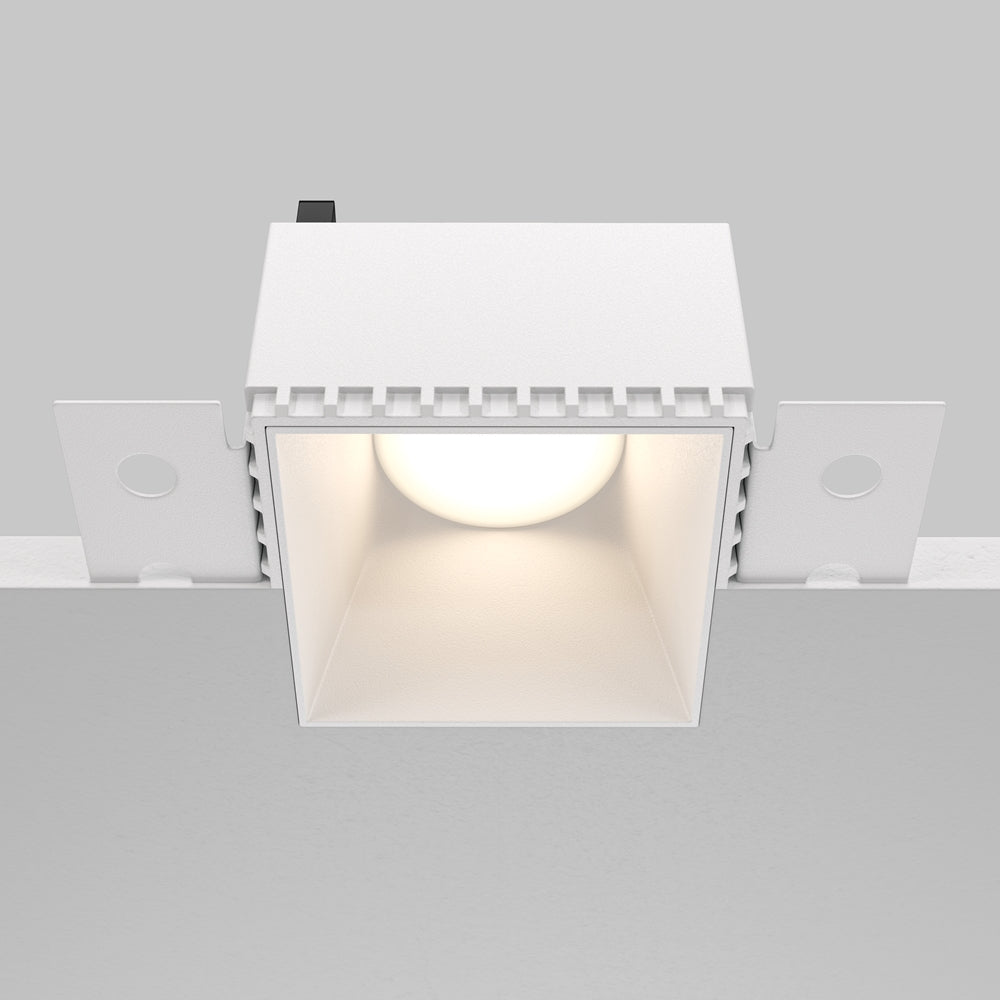 Recessed light ULT, MR16, 75×75(130)x55mm, trimless, square, white