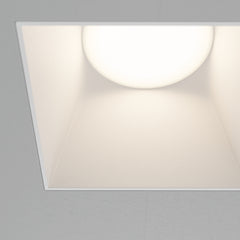 Recessed light ULT, MR16, 75×75(130)x55mm, trimless, square, white