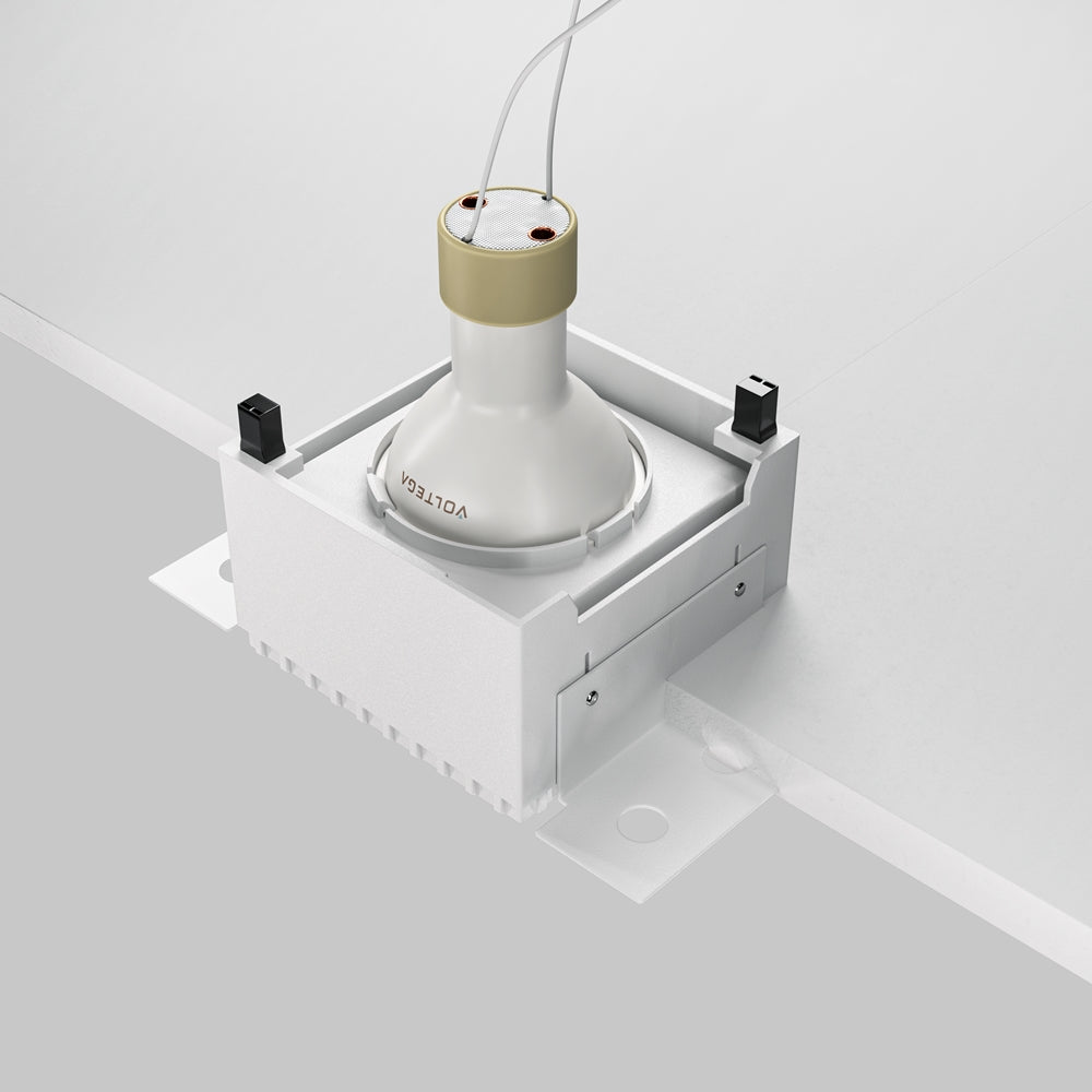 Recessed light ULT, MR16, 75×75(130)x55mm, trimless, square, white