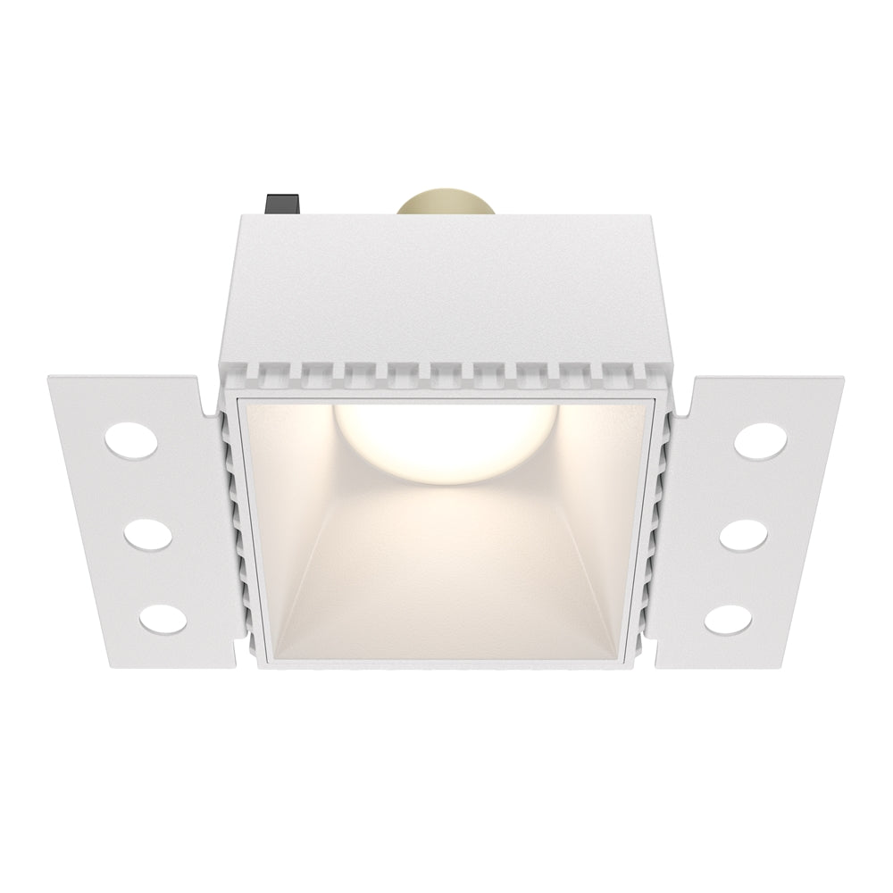 Recessed light ULT, MR16, 75×75(130)x55mm, trimless, square, white