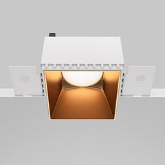 Recessed light ULT, MR16, 75×75(130)x55mm, trimless, square, gold