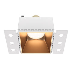 Recessed light ULT, MR16, 75×75(130)x55mm, trimless, square, gold
