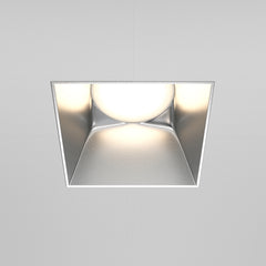 Recessed light ULT, MR16, 75×75(130)x55mm, trimless, square, silver  IN STOCK