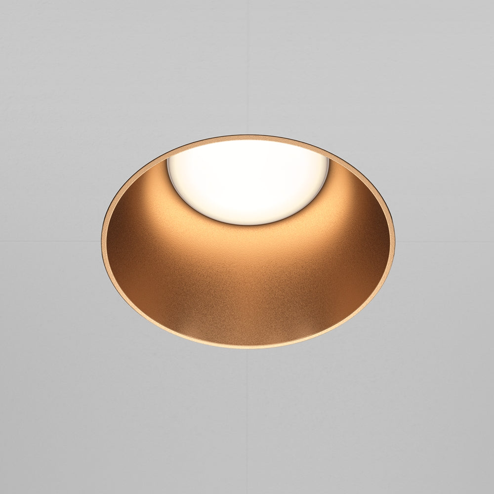Recessed light ULT, MR16, Ø75(140)x55mm, trimless, round, gold