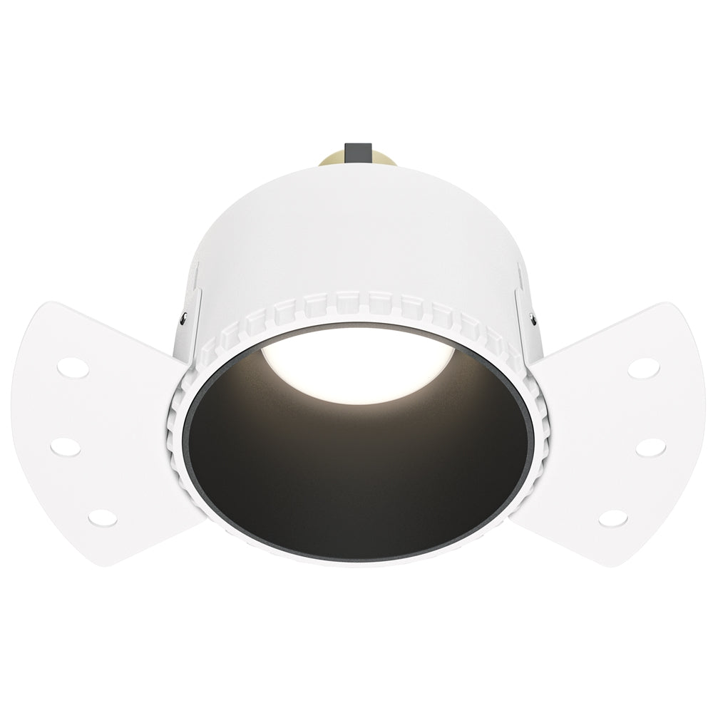 Recessed light ULT, MR16, Ø75(140)x55mm, trimless round, black
