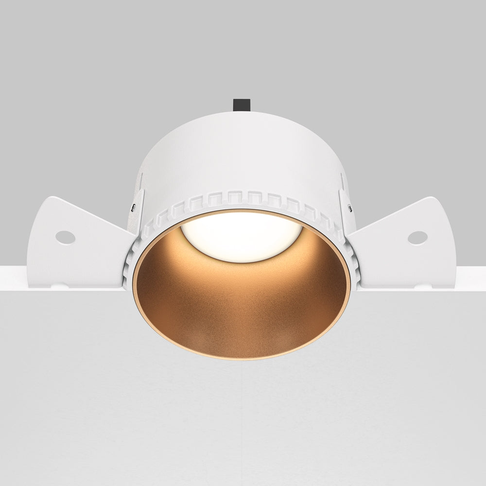 Recessed light ULT, MR16, Ø75(140)x55mm, trimless, round, gold