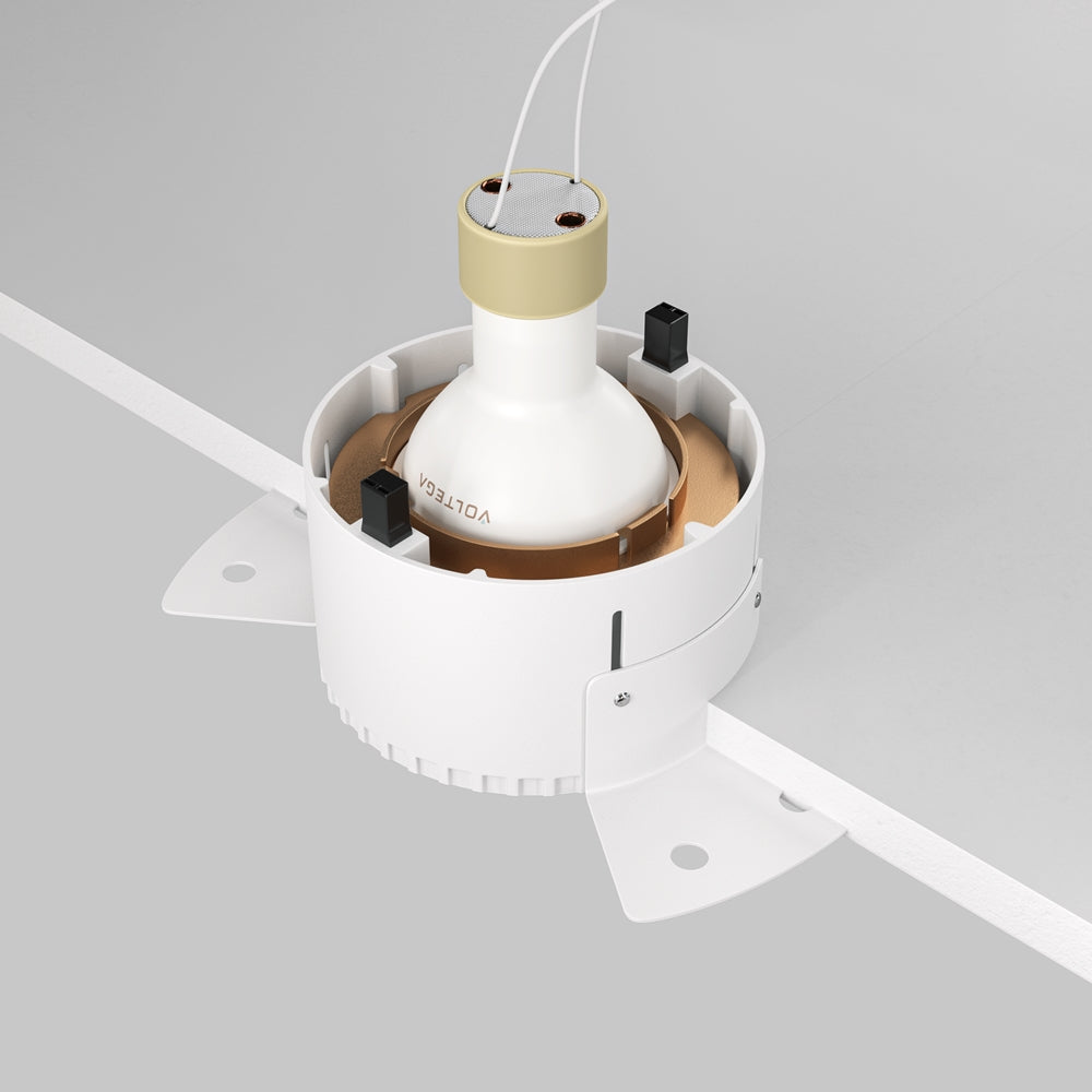 Recessed light ULT, MR16, Ø75(140)x55mm, trimless, round, gold
