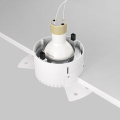 Recessed light ULT, MR16, Ø75(140)x55mm, trimless, round, silver