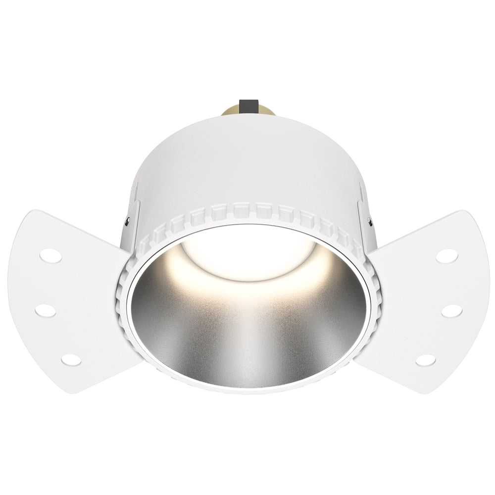 Recessed light ULT, MR16, Ø75(140)x55mm, trimless, round, silver