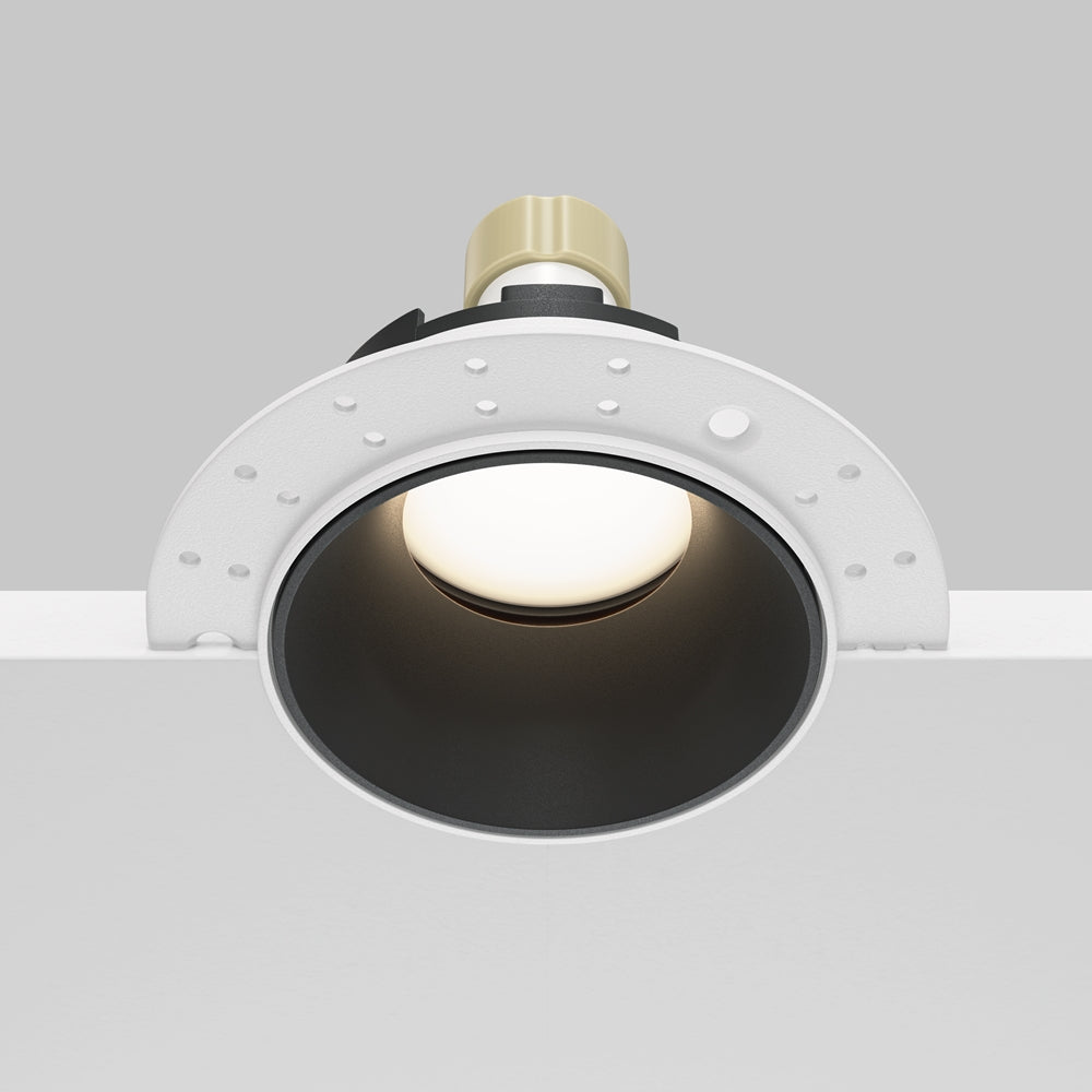 Recessed light ULT, MR16, Ø75(102)x37mm, trimless, round, black