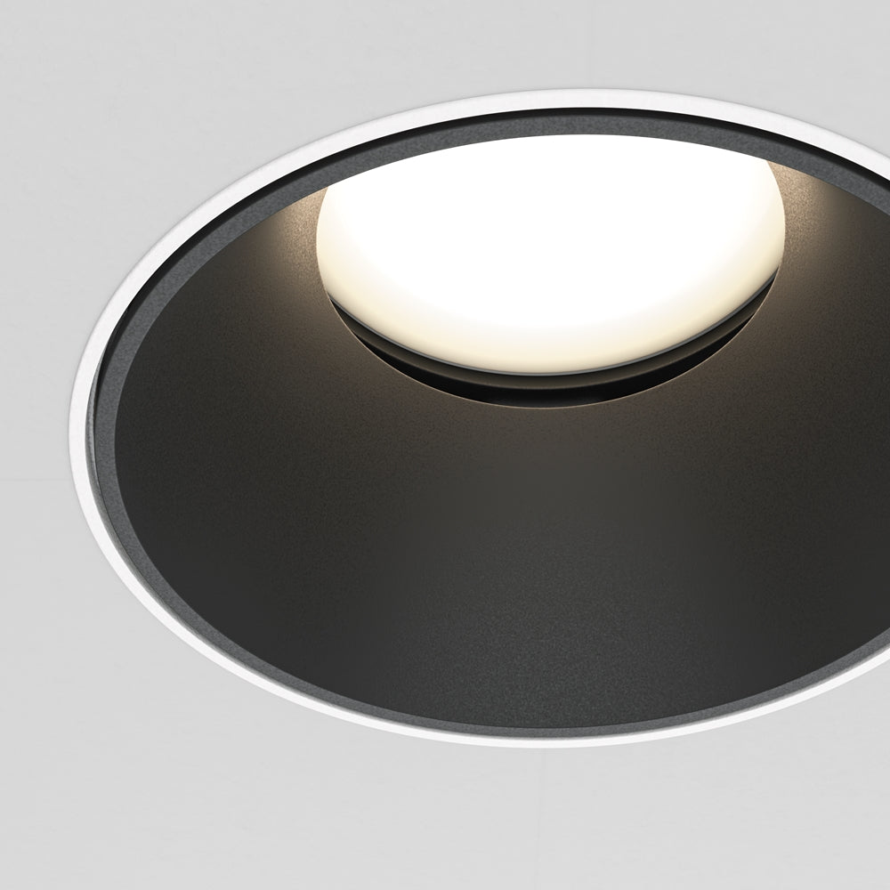 Recessed light ULT, MR16, Ø75(102)x37mm, trimless, round, black
