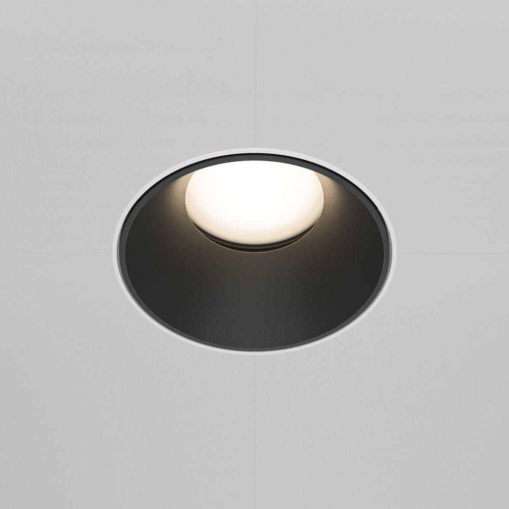 Recessed light ULT, MR16, Ø75(140)x55mm, trimless round, black