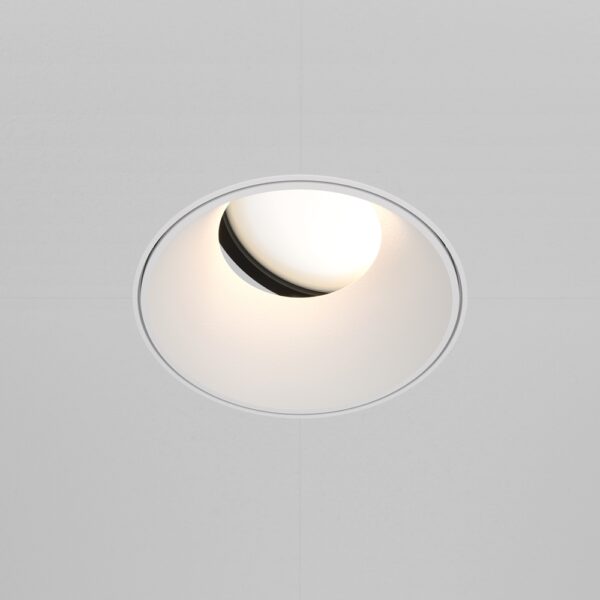Recessed light ULT, MR16, Ø75(102)x37mm, trimless, round, white