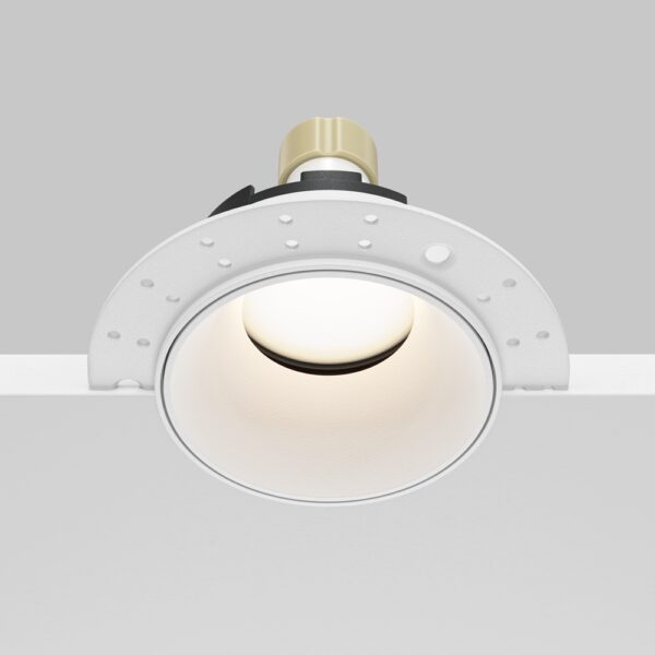 Recessed light ULT, MR16, Ø75(102)x37mm, trimless, round, white