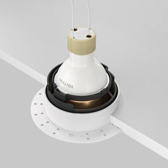 Recessed light ULT, MR16, Ø75(102)x37mm, trimless, round, gold