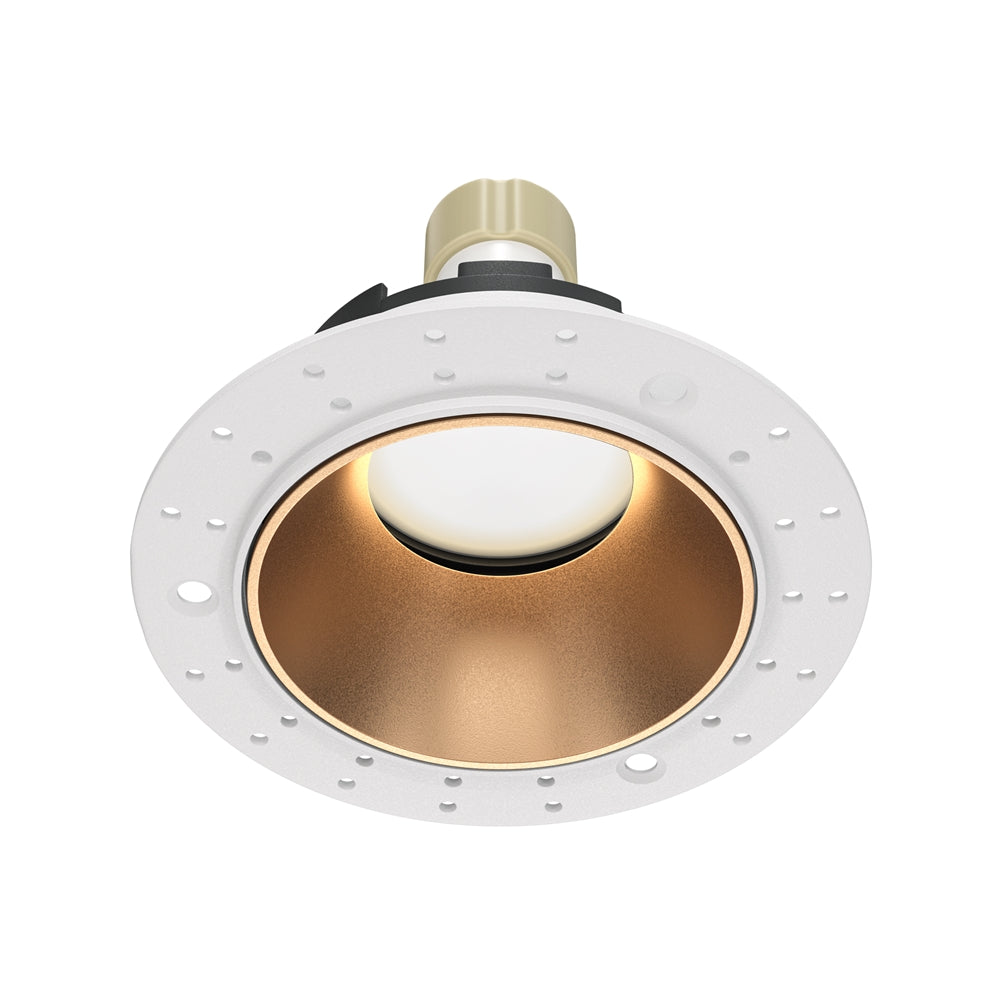 Recessed light ULT, MR16, Ø75(102)x37mm, trimless, round, gold