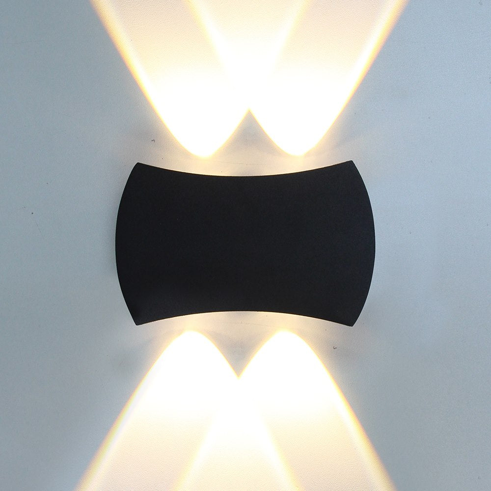 LED outdoor wall light ULT, 4x1W, 120°, 3000K, IP65, black