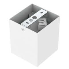 LED Surface light square redirectable ULT series, 10W, 60°, 3000K, Triac DIM, 90x90x108mm, IP54 in front, white