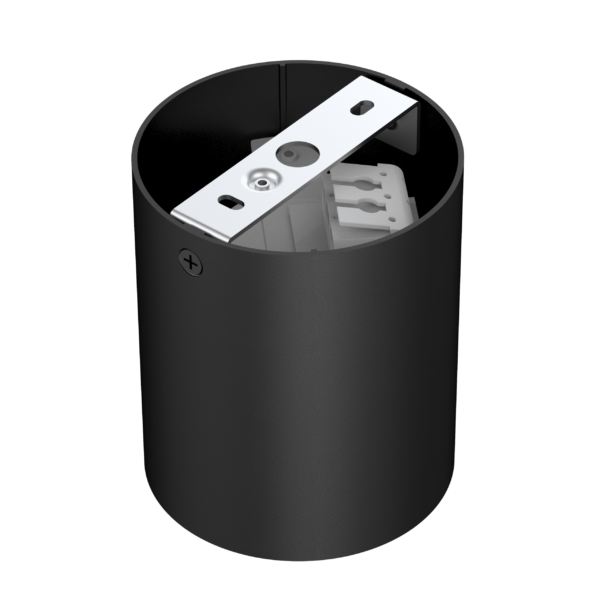 LED Surface light round redirectable ULT series, 10W, 60°, 3000K, Triac DIM, Ø90x108mm, IP54 in front, black