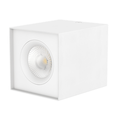 LED Surface light square redirectable ULT series, 10W, 60°, 3000K, Triac DIM, 90x90x108mm, IP54 in front, white