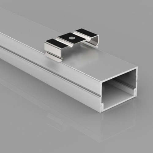 Aluminium profile ULT 3m, surface, 19,3x13mm, silver, with cover and end caps