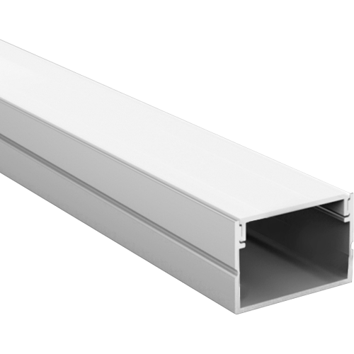 Aluminium profile ULT 3m, surface, 19,3x13mm, silver, with cover and end caps