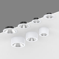 LED Recessed light ULT367 series, 18W, 4000K, 60°, UGR<19, IP54 (front), Triac DIM, Ø228x61mm, white