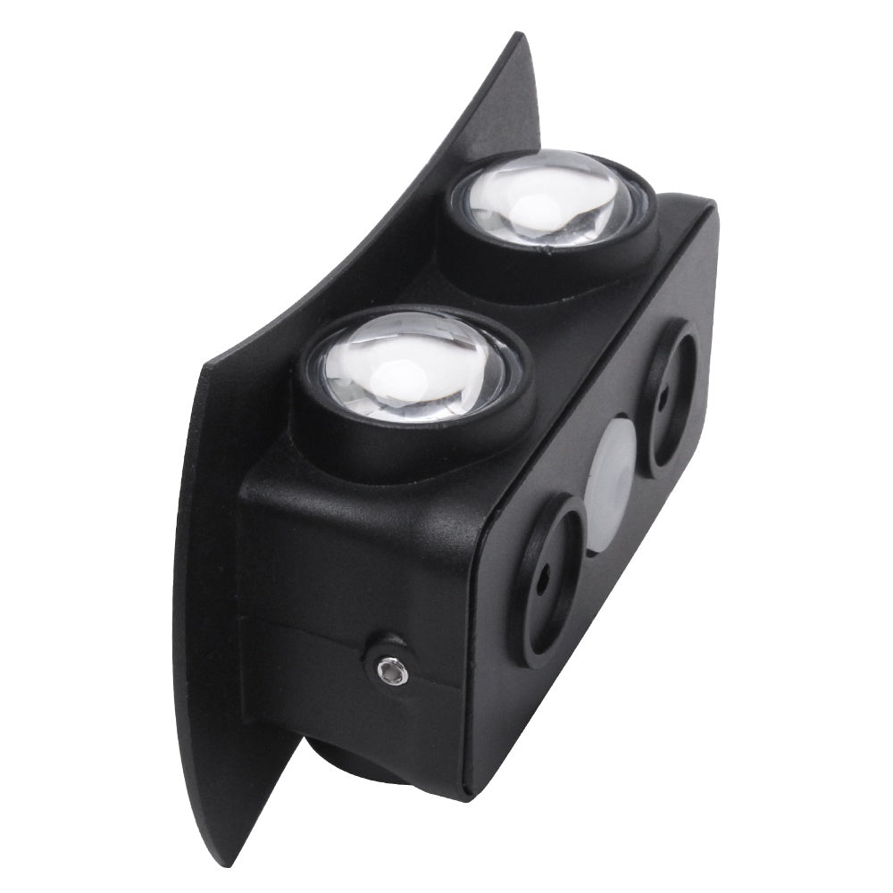 LED outdoor wall light ULT, 4x1W, 120°, 3000K, IP65, black