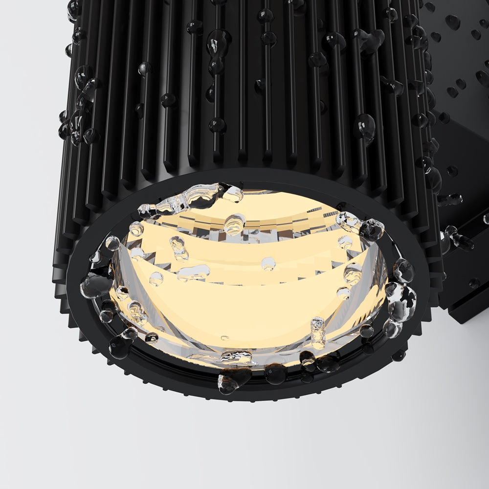 Outdoor wall light ULT E27x2, IP54, Ø95x260mm, black