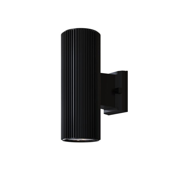 Outdoor wall light ULT E27x2, IP54, Ø95x260mm, black