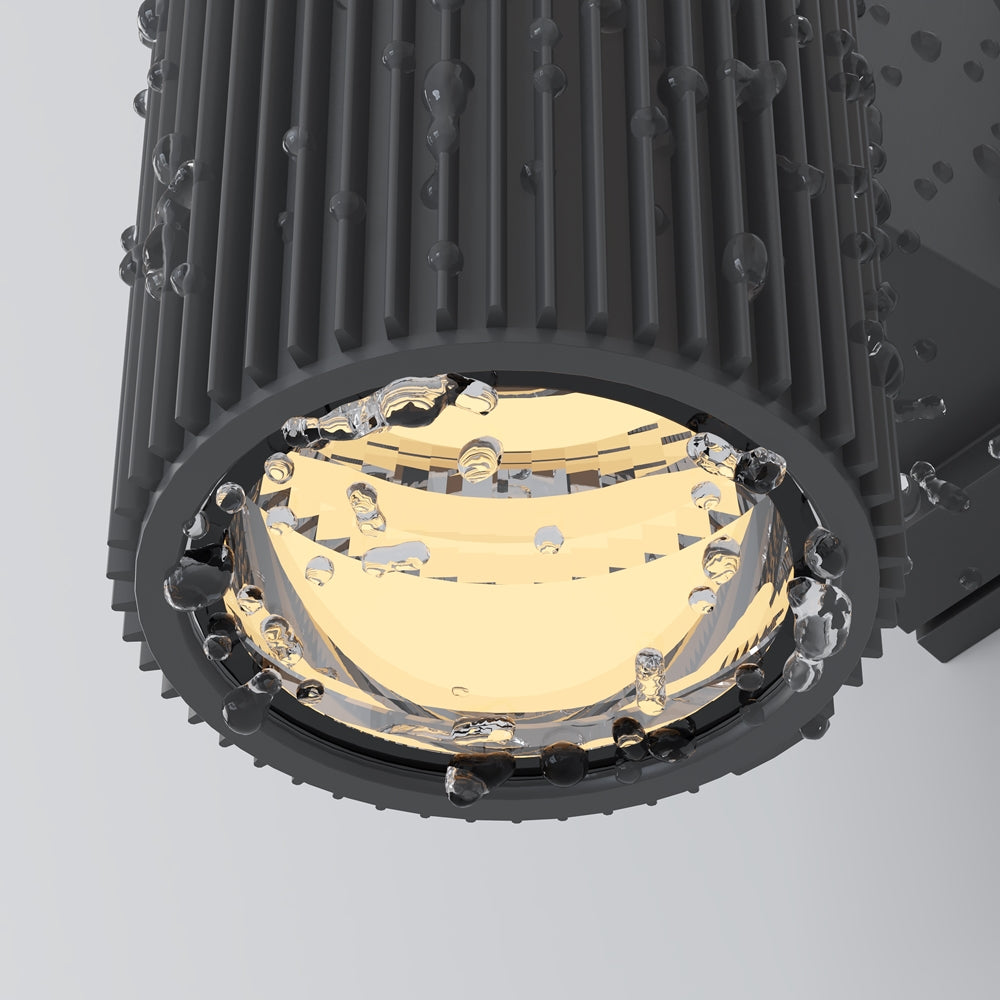 Outdoor wall light ULT E27x2, IP54, Ø95x260mm, grey